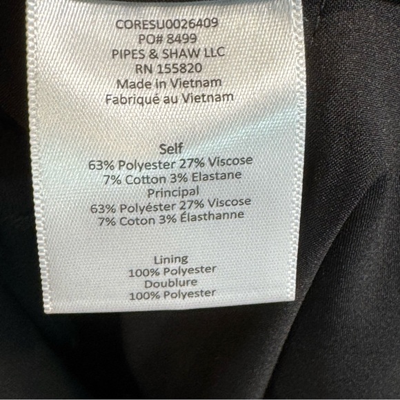 Veronica Beard Black Renzo Straight Leg Ankle Crop Pants - 12 - Picture 6 of 8